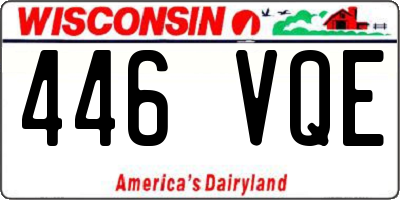 WI license plate 446VQE