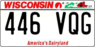 WI license plate 446VQG