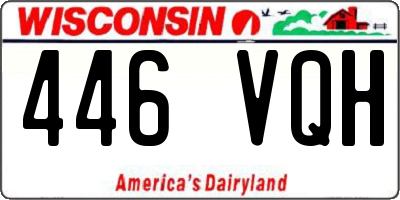 WI license plate 446VQH