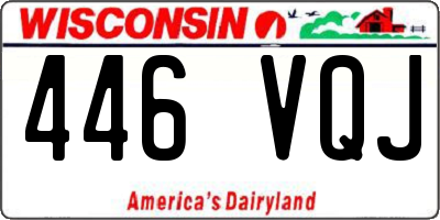 WI license plate 446VQJ