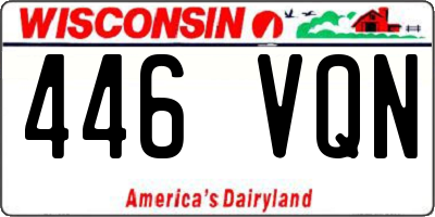 WI license plate 446VQN