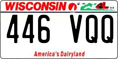 WI license plate 446VQQ
