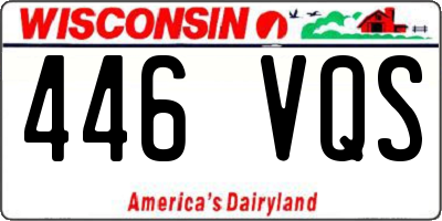 WI license plate 446VQS