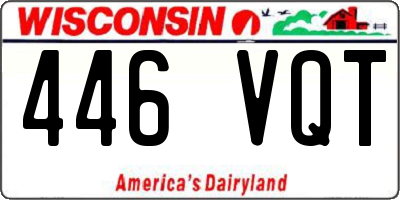 WI license plate 446VQT