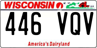WI license plate 446VQV