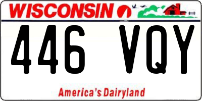 WI license plate 446VQY
