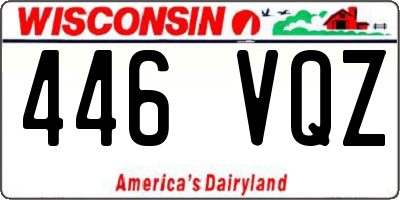 WI license plate 446VQZ
