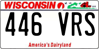 WI license plate 446VRS