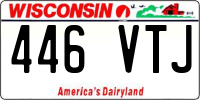 WI license plate 446VTJ