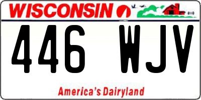 WI license plate 446WJV