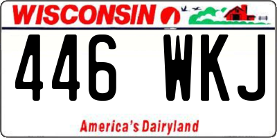 WI license plate 446WKJ