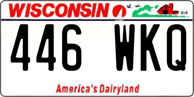 WI license plate 446WKQ