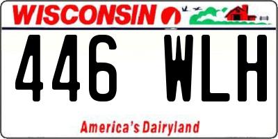 WI license plate 446WLH