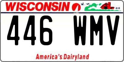 WI license plate 446WMV