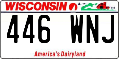 WI license plate 446WNJ