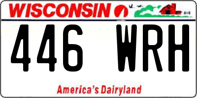WI license plate 446WRH