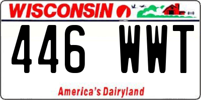 WI license plate 446WWT