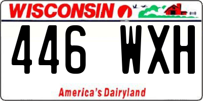 WI license plate 446WXH