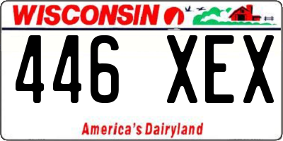 WI license plate 446XEX