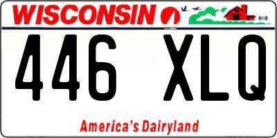 WI license plate 446XLQ