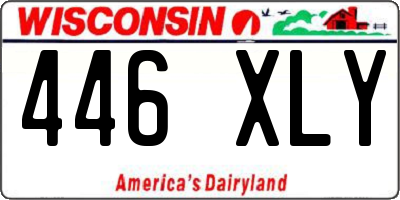 WI license plate 446XLY