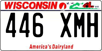WI license plate 446XMH