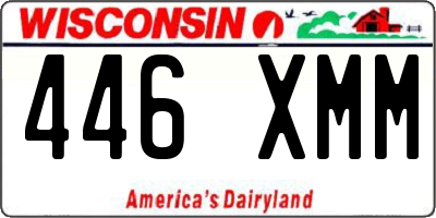 WI license plate 446XMM