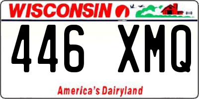 WI license plate 446XMQ