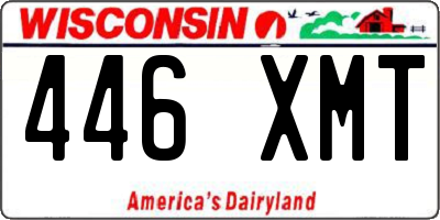 WI license plate 446XMT