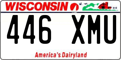 WI license plate 446XMU