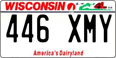 WI license plate 446XMY