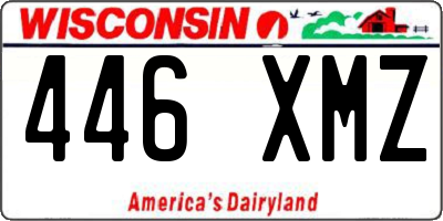 WI license plate 446XMZ