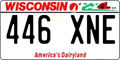 WI license plate 446XNE