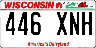 WI license plate 446XNH