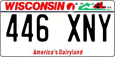 WI license plate 446XNY