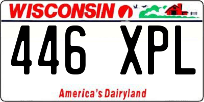 WI license plate 446XPL