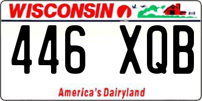 WI license plate 446XQB