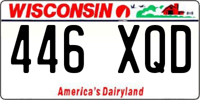 WI license plate 446XQD