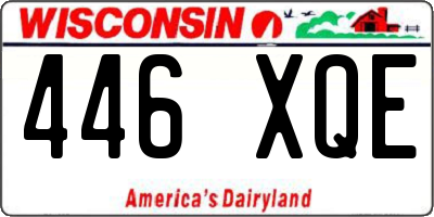 WI license plate 446XQE