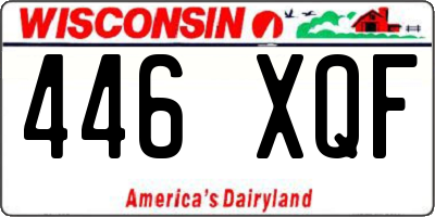WI license plate 446XQF