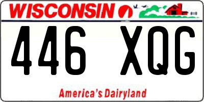 WI license plate 446XQG