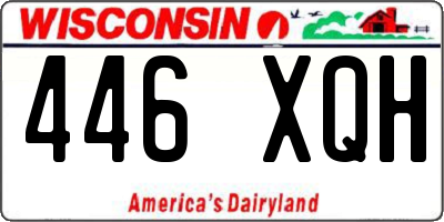 WI license plate 446XQH