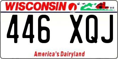 WI license plate 446XQJ