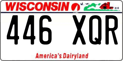 WI license plate 446XQR