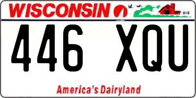 WI license plate 446XQU