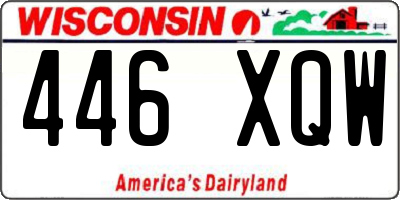 WI license plate 446XQW