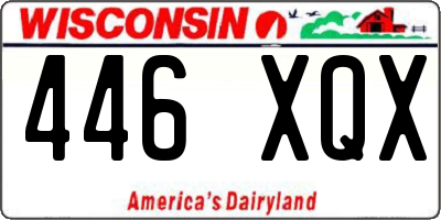 WI license plate 446XQX