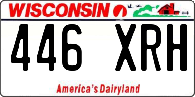 WI license plate 446XRH