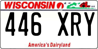WI license plate 446XRY