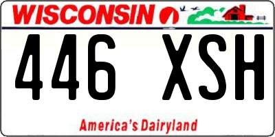 WI license plate 446XSH